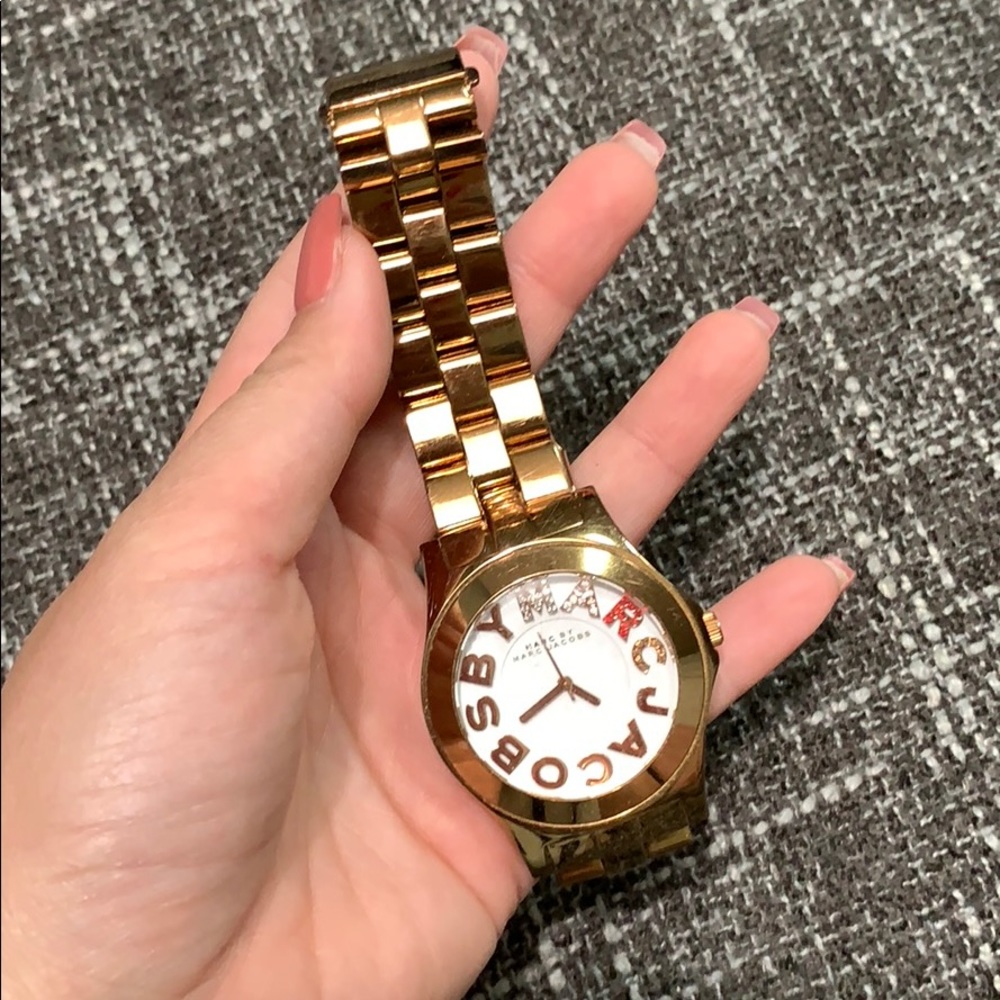 Marc by Marc Jacob rose gold watch.